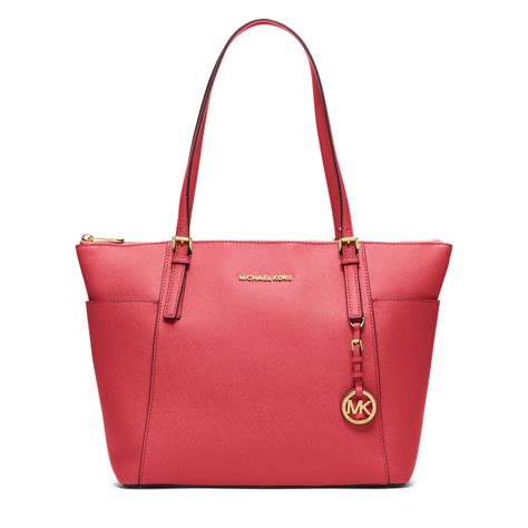 jet set travel large leather tote michael kors|Michael Kors saffiano leather tote.